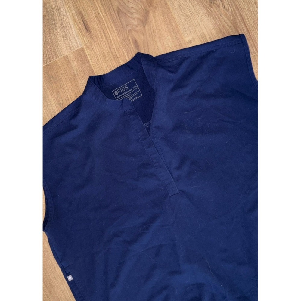 Figs‎ Scrub Top Womens XXL 2XL Rafaela Oversized Technical Navy Blue